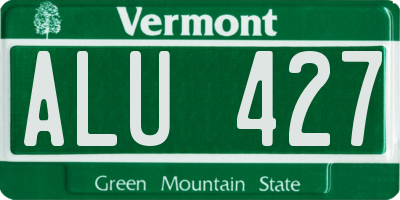 VT license plate ALU427