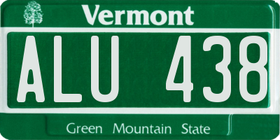 VT license plate ALU438