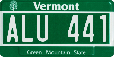 VT license plate ALU441