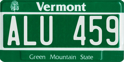 VT license plate ALU459