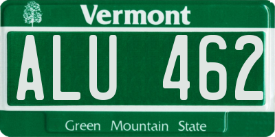 VT license plate ALU462