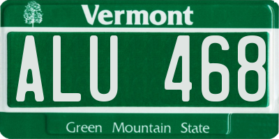 VT license plate ALU468