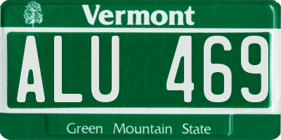 VT license plate ALU469