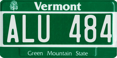 VT license plate ALU484
