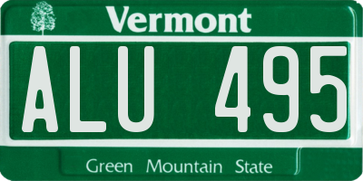 VT license plate ALU495