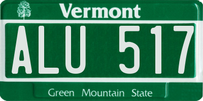 VT license plate ALU517