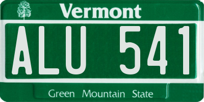 VT license plate ALU541