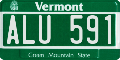 VT license plate ALU591