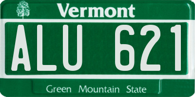 VT license plate ALU621