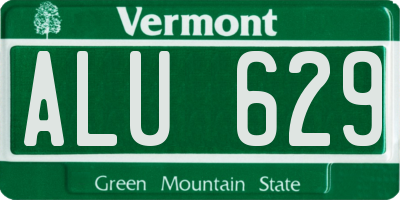 VT license plate ALU629