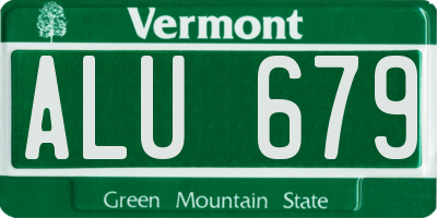 VT license plate ALU679