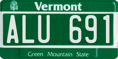 VT license plate ALU691