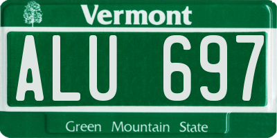 VT license plate ALU697