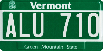 VT license plate ALU710