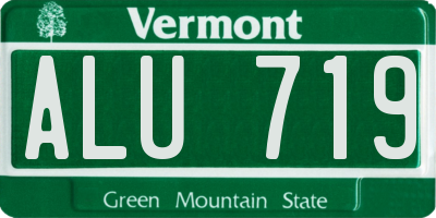 VT license plate ALU719