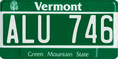 VT license plate ALU746