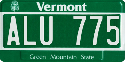 VT license plate ALU775