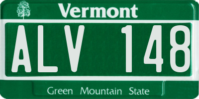 VT license plate ALV148