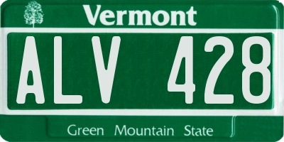 VT license plate ALV428
