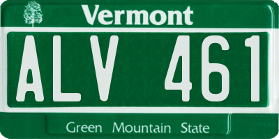 VT license plate ALV461