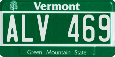 VT license plate ALV469