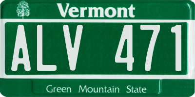 VT license plate ALV471