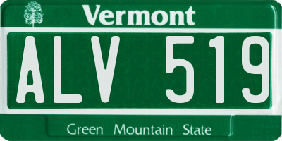 VT license plate ALV519