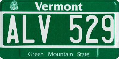 VT license plate ALV529