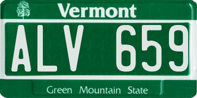 VT license plate ALV659