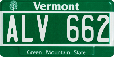 VT license plate ALV662