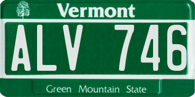 VT license plate ALV746