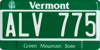 VT license plate ALV775