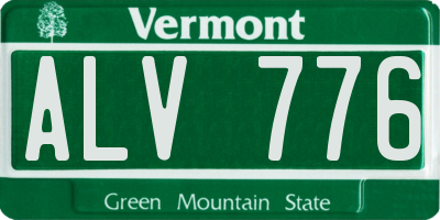 VT license plate ALV776