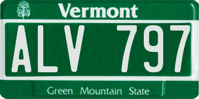 VT license plate ALV797
