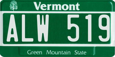 VT license plate ALW519