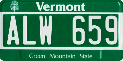 VT license plate ALW659