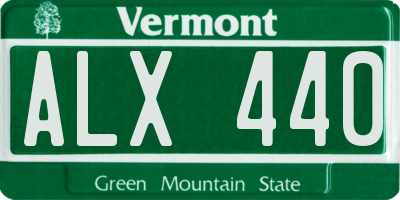 VT license plate ALX440