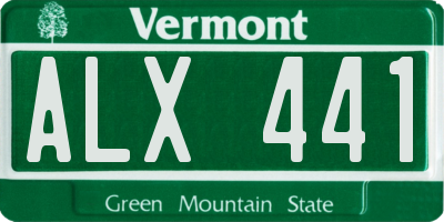 VT license plate ALX441
