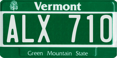 VT license plate ALX710