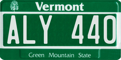 VT license plate ALY440