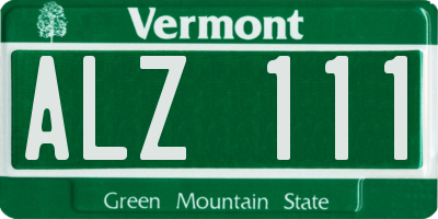 VT license plate ALZ111
