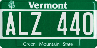 VT license plate ALZ440