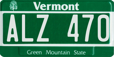 VT license plate ALZ470