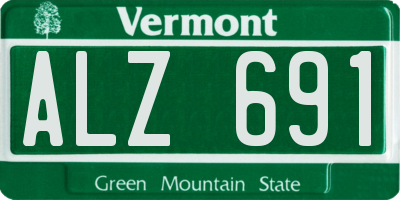 VT license plate ALZ691