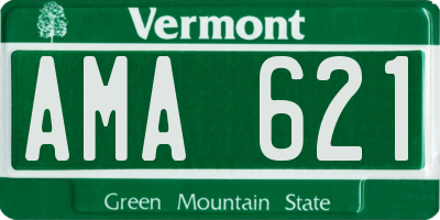 VT license plate AMA621