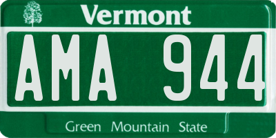 VT license plate AMA944