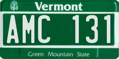 VT license plate AMC131