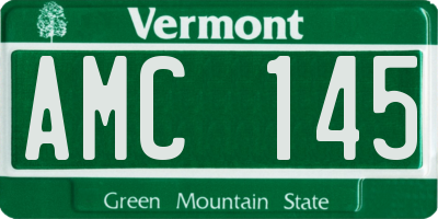 VT license plate AMC145