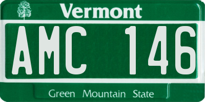 VT license plate AMC146