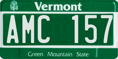 VT license plate AMC157